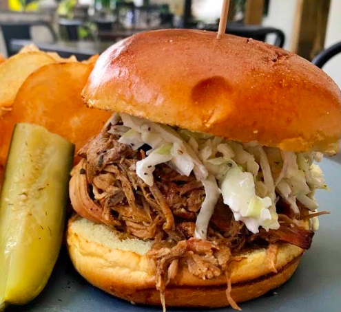 City Pork Brasserie & Bar signature dishes Big Pig Sandwich
Pork Debris Spring Rolls
Redfish Sandwich